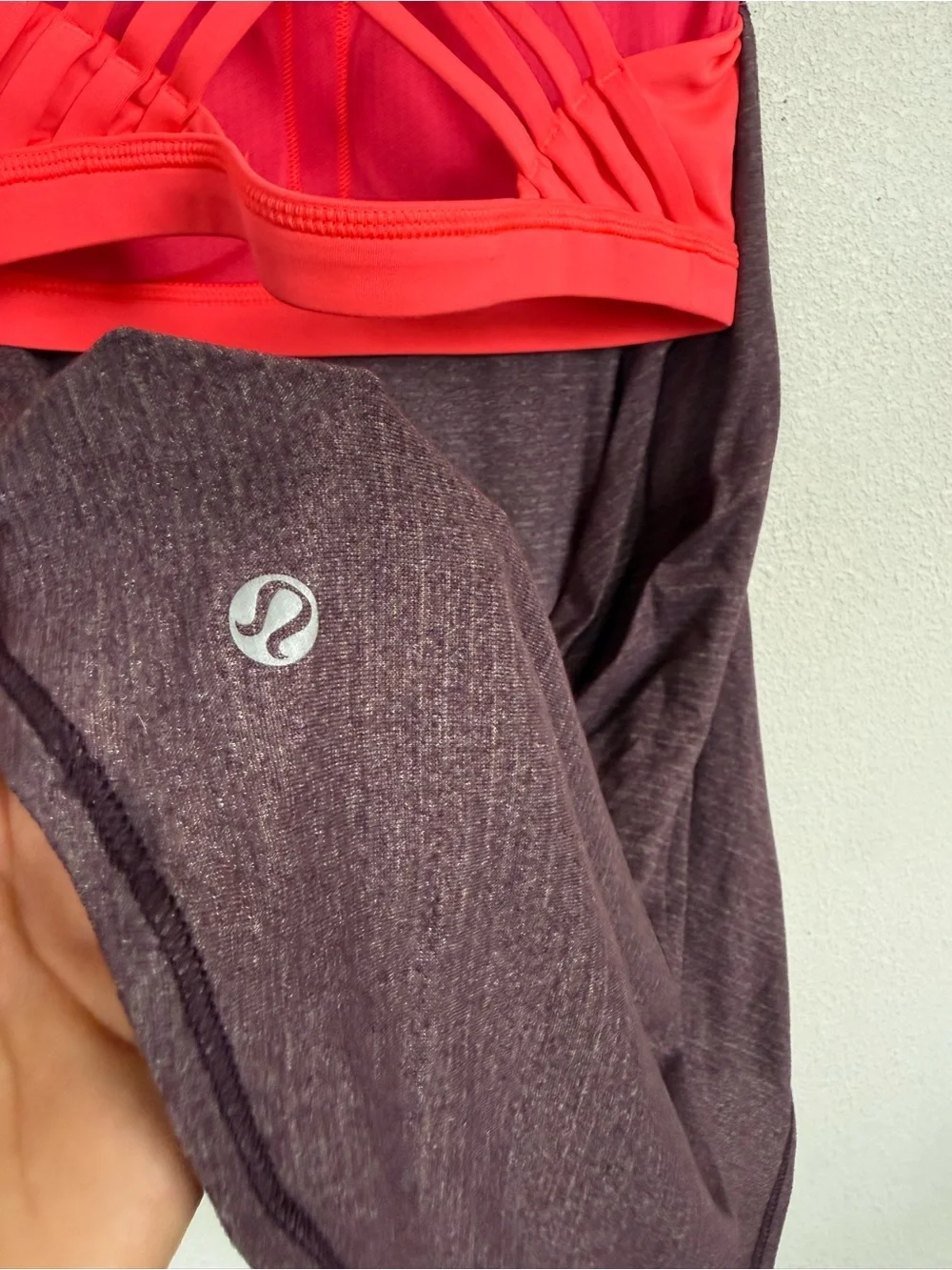 Lululemon Size 4 2-in-1 Strappy Bra Tank Top Open Back Yoga Workout